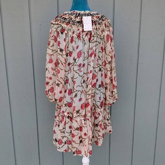 NWT Free People Keeping Up With Kara Long Sleeved Tunic Ivory Combo. XS - Picture 2 of 8